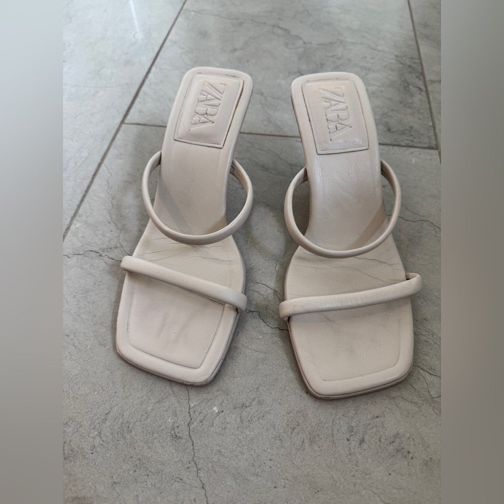 Zara Cream heels